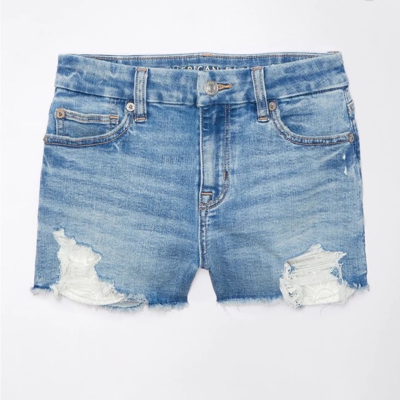 AE Next Level Curvy High-Waisted Denim Short - Picture 3 of 5